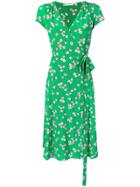 P.a.r.o.s.h. V-neck Printed Dress - Green