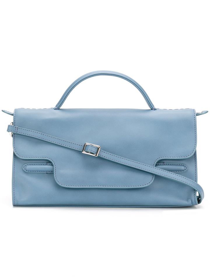 Zanellato Fold Over Mini Tote Bag - Blue