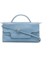 Zanellato Fold Over Mini Tote Bag - Blue
