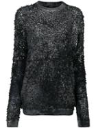 Avant Toi - High Shine Detail Top - Women - Silk/cashmere/virgin Wool - M, Black, Silk/cashmere/virgin Wool