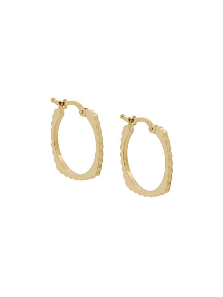 Aliita 9kt Yellow Gold Aro Rueda B Earrings