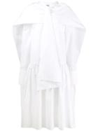 Jourden Poplin Capelet Dress - White
