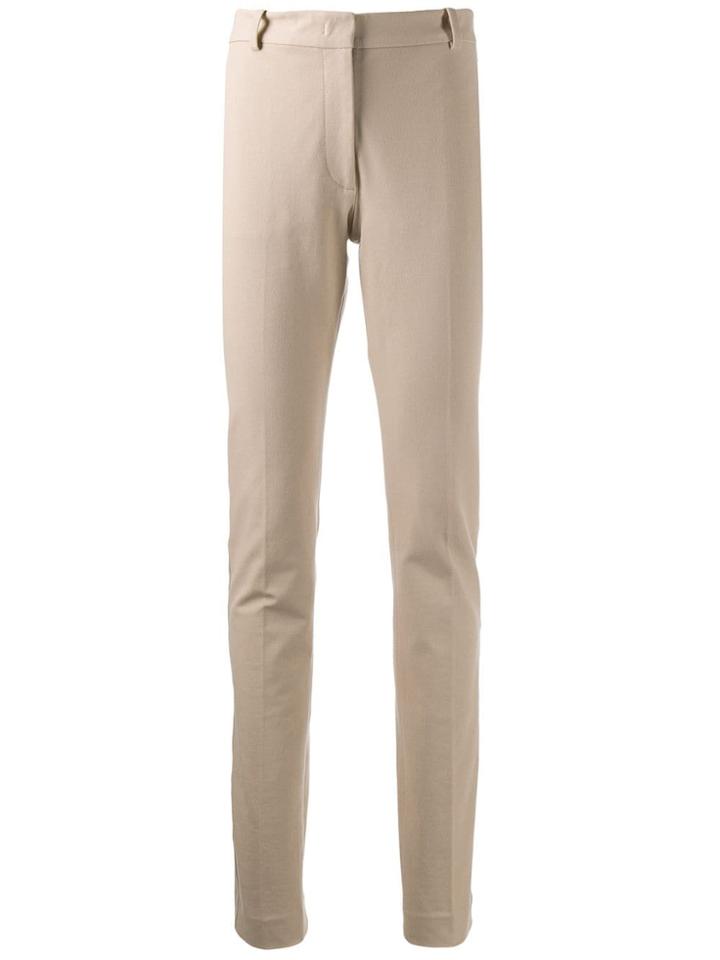 Joseph Zoran Gabardine Straight Leg Trousers - Brown