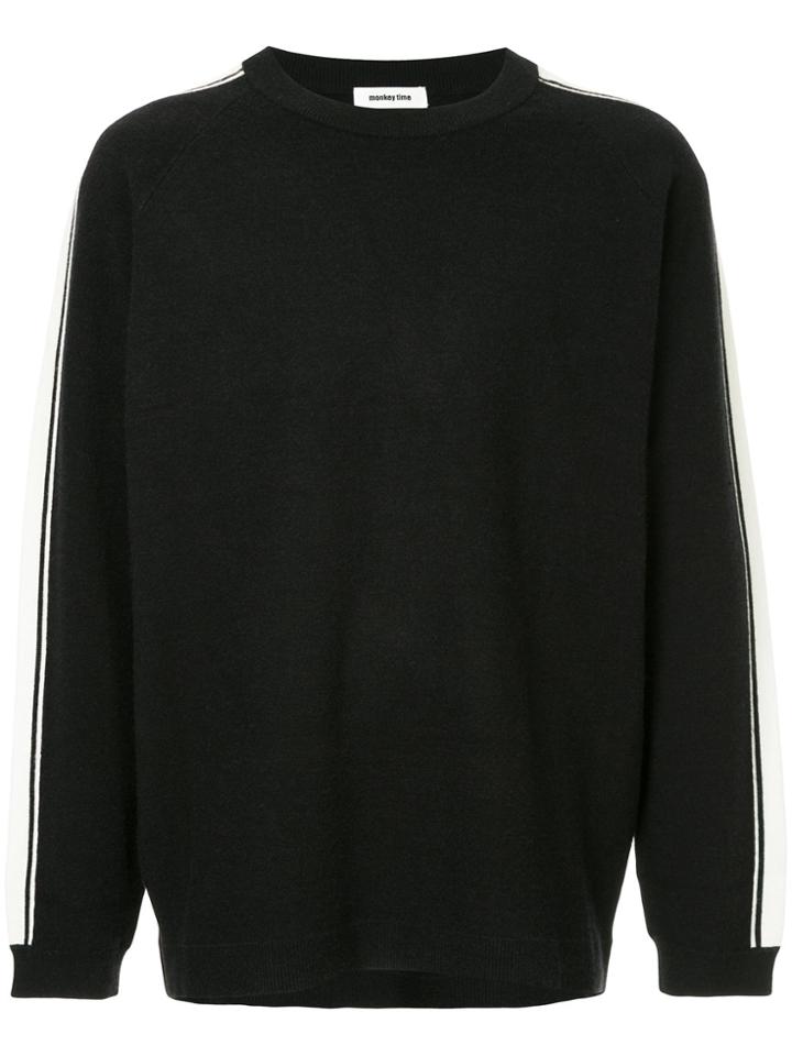 Monkey Time Side Striped Jumper - Black