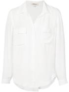 L'agence Classic Shirt, Women's, Size: Medium, White, Silk