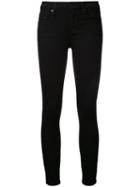 Nobody Denim Luxe Black Geo Skinny Ankle, Women's, Size: 26, Cotton/elastodiene/polyamide/modal