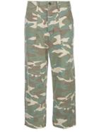 Mother Cropped Camouflage-print Jeans - Green