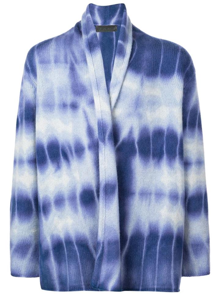 The Elder Statesman Tie-dye Printed Cardigan - Blue