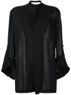 Kitx Fall Back Shirt, Women's, Size: 6, Black, Silk
