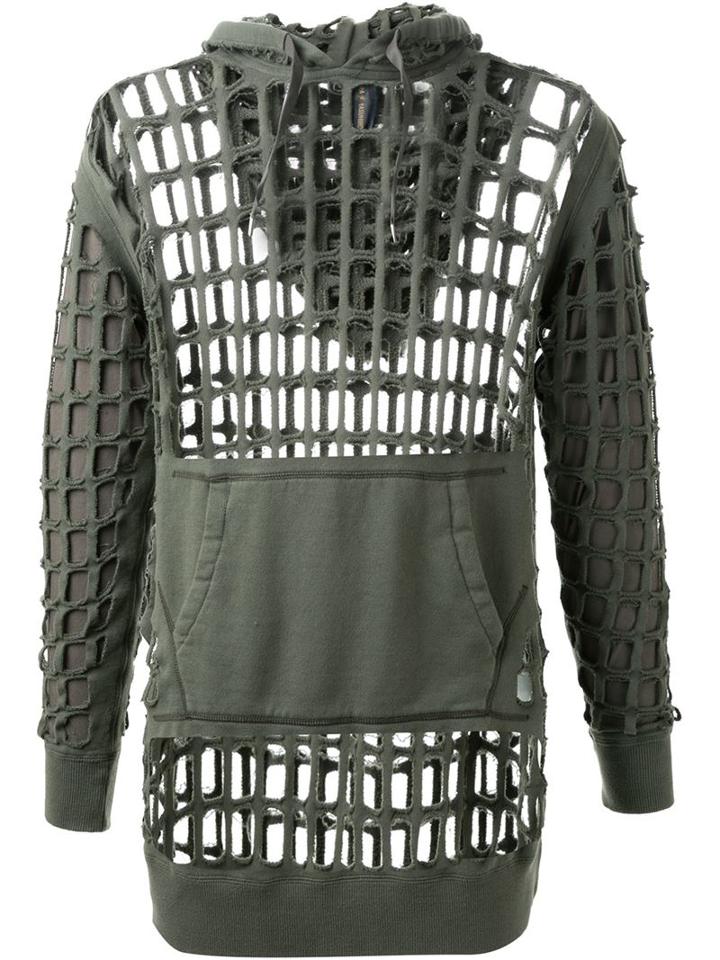 Mihara Yasuhiro Waffle Layered Hoodie