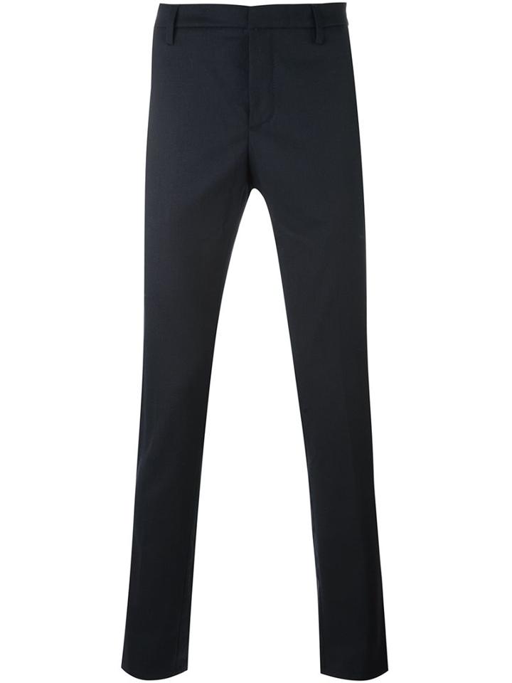 Dondup Chino Trousers, Men's, Size: 35, Blue, Cotton/spandex/elastane/virgin Wool