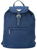 Prada Pre-owned Logos Backpack Hand Bag - Blue
