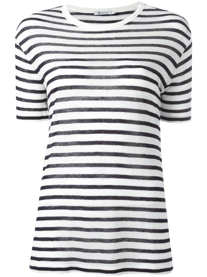 T By Alexander Wang Striped T-shirt - Blue