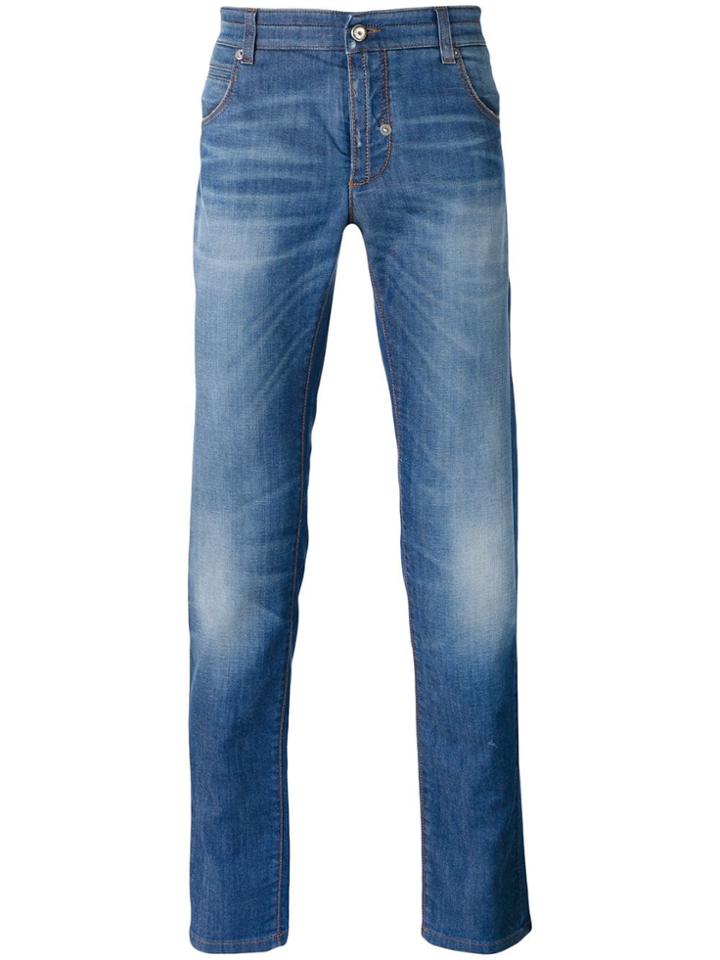 Ermanno Scervino Stonewashed Slim-fit Jeans - Unavailable