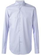 Lardini Long Sleeve Buttoned Shirt, Men's, Size: 41, Blue, Cotton