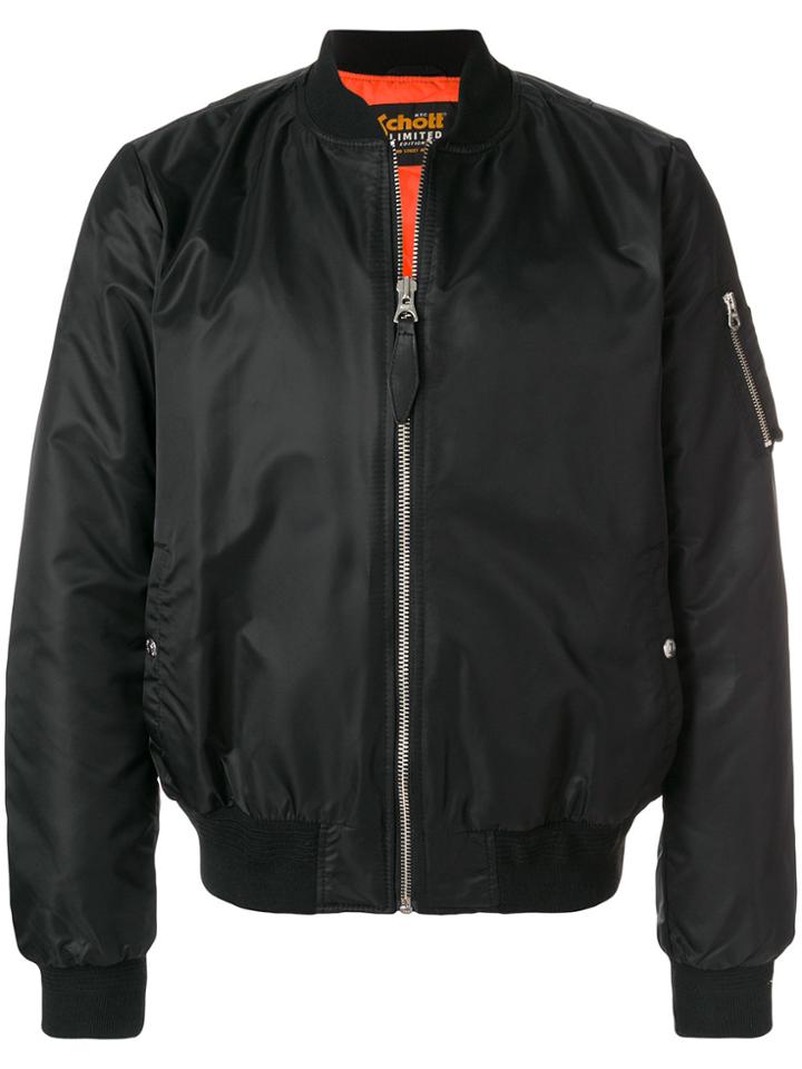 Schott Classic Bomber Jacket - Black