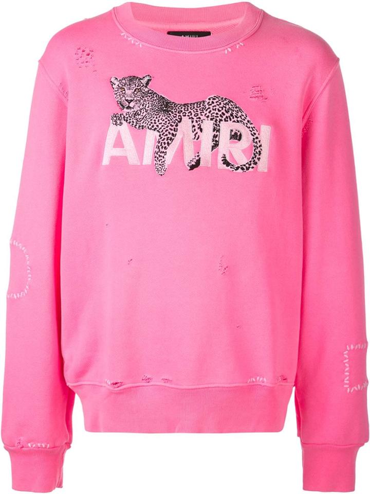 Amiri Tiger Sweatshirt - Pink