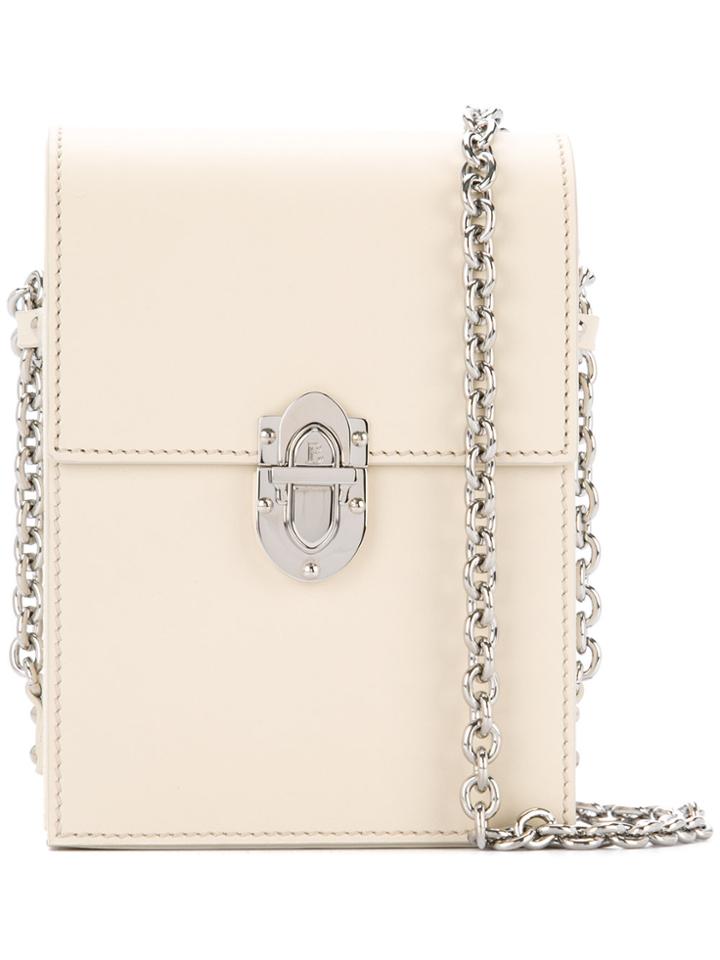 Bertoni 1949 Chain Crossbody Bag - White