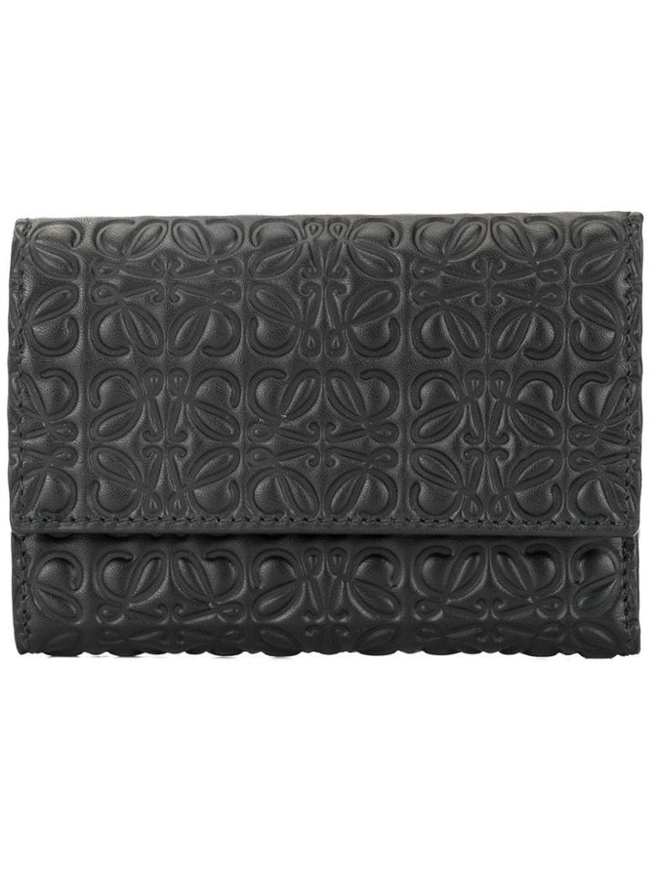 Loewe Engraved Logo Wallet - Black
