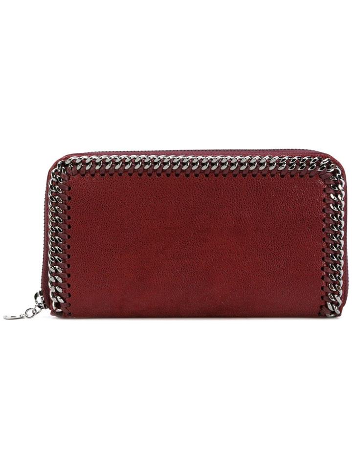 Stella Mccartney Falabella Zip Around Continental Wallet - Red