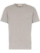 Maison Kitsuné Grey Short Sleeved Fox Pocket T-shirt