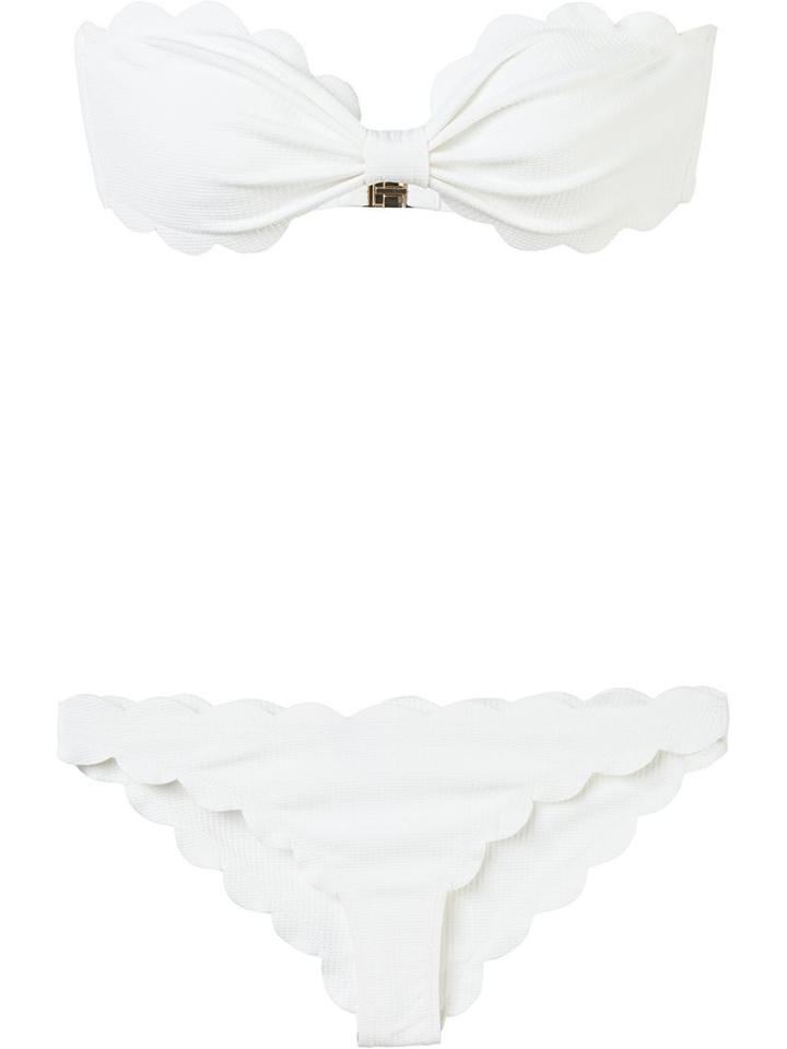 Marysia 'antibes' Strapless Bikini, Women's, Size: Small, White, Polyamide/spandex/elastane