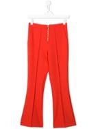 Elisabetta Franchi La Mia Bambina Piped Seam Trousers - Orange