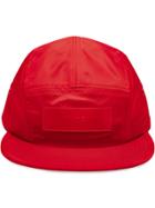 Supreme Patent Leather Patch Camp Cap - Red