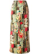 Kenzo Vintage 'jungle' Print Skirt
