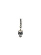 Northskull Cryptic Oxidised Skull Earring - Silver