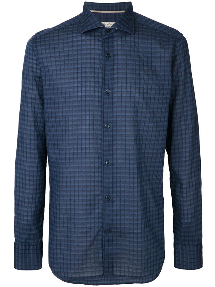 Al Duca D'aosta 1902 Pattern Button Shirt - Blue