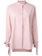 Erika Cavallini Laced Cuffs Shirt, Women's, Size: 48, Pink/purple, Cotton/spandex/elastane