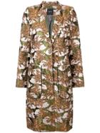 Smythe Foliage Jacquard Coat - Green
