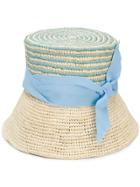 Sensi Studio Striped Panama Hat - Neutrals