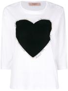 Twin-set Heart Patch Top - White