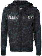 Plein Sport - Camouflage K-way Jacket - Men - Polyester - M, Black