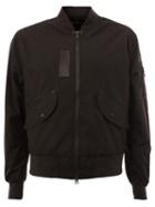 Yang Li Layered Bomber Jacket, Men's, Size: 52, Black, Polyamide/spandex/elastane/polyester/polyurethane