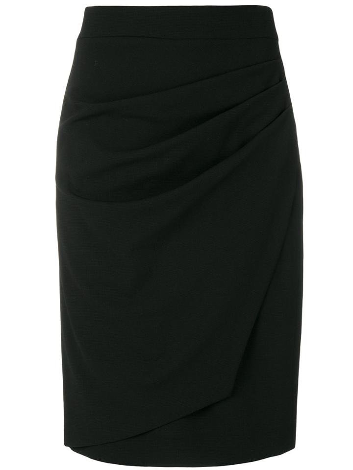Giorgio Armani Classic Pencil Skirt - Black
