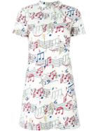 Red Valentino Musical Note Print Dress