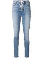 Hudson Lace-up Jeans - Blue