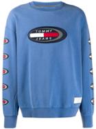 Tommy Jeans Logo Print Sweatshirt - Blue