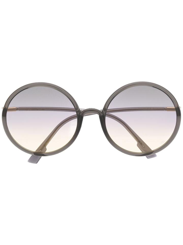 Dior Eyewear Round Gradient-lens Sunglasses - Grey