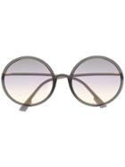 Dior Eyewear Round Gradient-lens Sunglasses - Grey