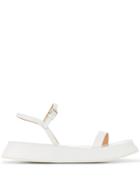 Jil Sander Strappy Platform Sandals - White