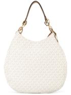 Michael Michael Kors - Logo Pattern Shoulder Bag - Women - Leather - One Size, Women's, Nude/neutrals, Leather