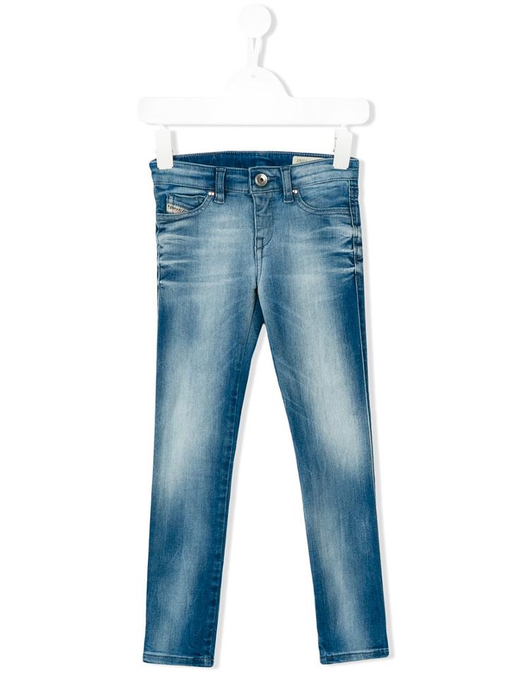 Diesel Kids - Skinzee-low-j Jeans - Kids - Cotton/polyester/spandex/elastane - 8 Yrs, Boy's, Blue