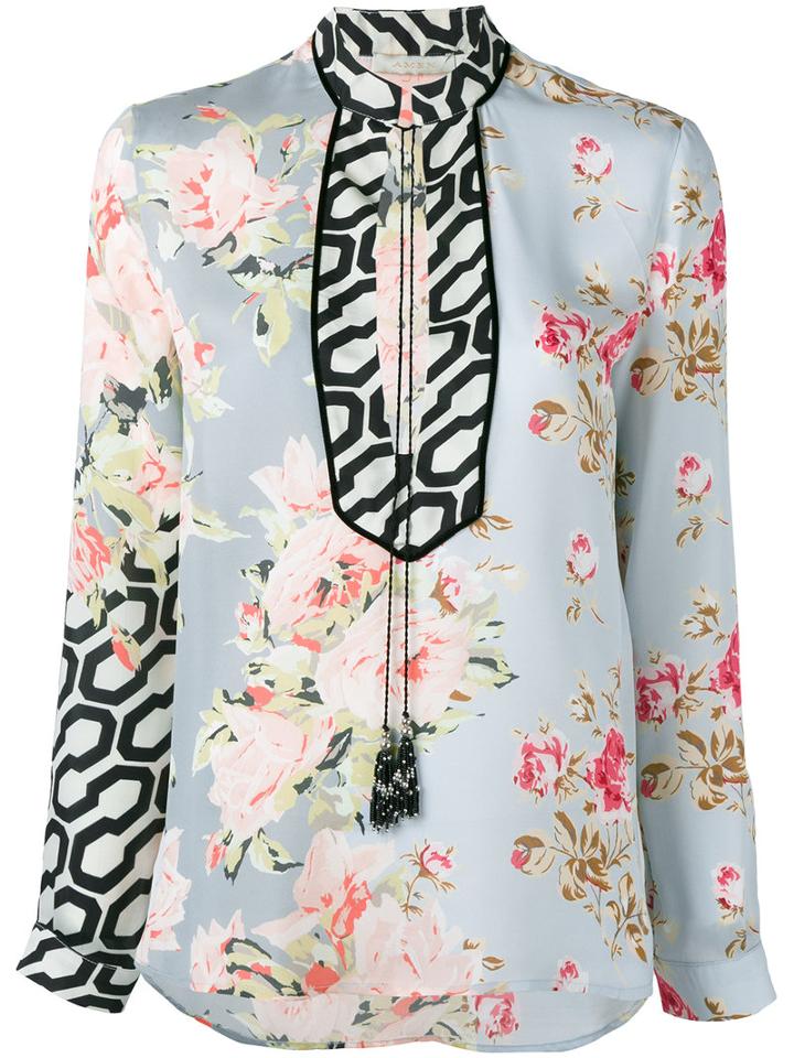 Amen - Floral Print Blouse - Women - Silk - 44, Silk