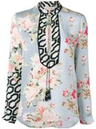 Amen - Floral Print Blouse - Women - Silk - 44, Silk