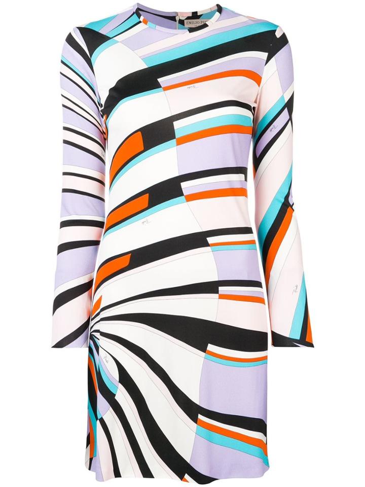 Emilio Pucci Shell Print Mini Dress - Purple
