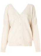 See By Chloé Chunky V-neck Cardigan - Nude & Neutrals
